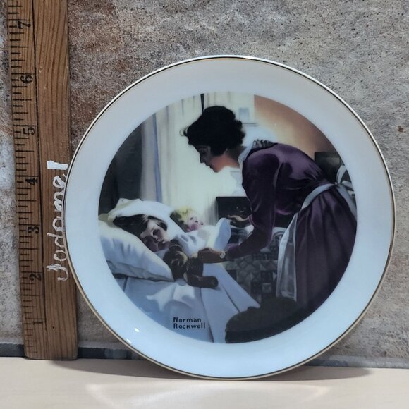 Vintage Norman Rockwell Mothers Love Collectors Plate - Picture 9 of 10
